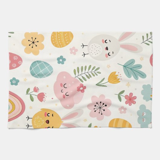 Ostersonnenmuster Geschirrtuch (Horizontal)