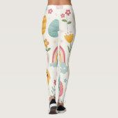 Ostersonnenmuster Leggings (Rückseite)
