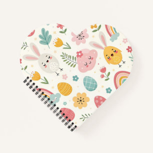 Ostersonnenmuster Notizblock