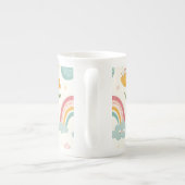 Ostersonnenmuster Porzellantasse (Rückseite)