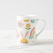 Ostersonnenmuster Porzellantasse (Rechts)