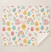 Ostersonnenmuster Sherpadecke (Vorderseite (Horizontal))