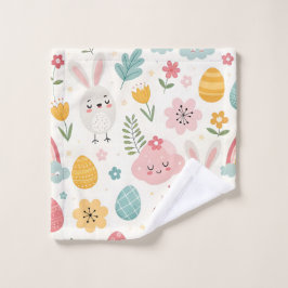 Ostersonnenmuster Waschlappen