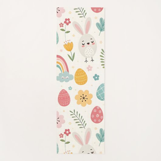 Ostersonnenmuster Yogamatte (Vorderseite)