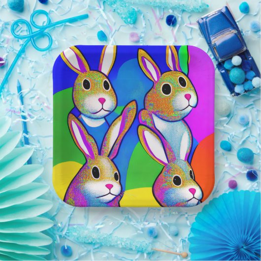 Ostersonnenpapier-Teller Pappteller (Party)