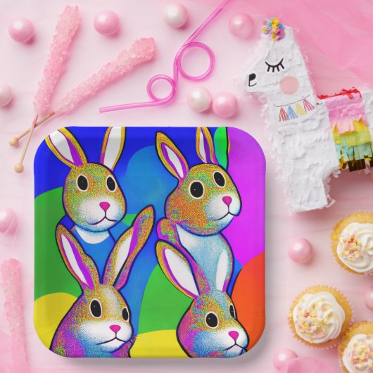 Ostersonnenpapier-Teller Pappteller (Party)