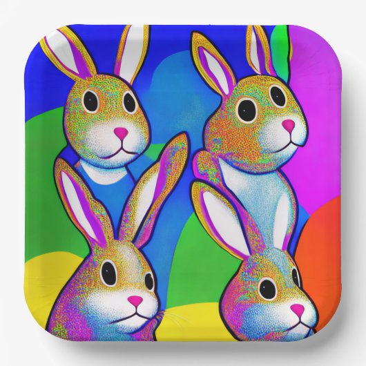 Ostersonnenpapier-Teller Pappteller (Vorderseite)