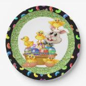 Ostersonnenplatte Pappteller (Vorderseite)