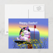 Ostersonnenpost Feiertagspostkarte (Vorne/Hinten)