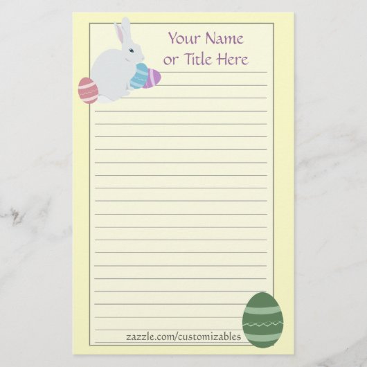 Ostersonnenstationerie Briefpapier (Vorderseite)