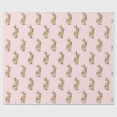 Ostersonnenstrabbe auf Rosa Geschenkpapier (Flach)