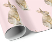 Ostersonnenstrabbe auf Rosa Geschenkpapier (Rolleneckpunkt)