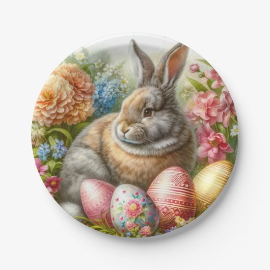 Ostersonnenstrahl Pappteller (Vorderseite)