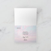 Ostersonnenszene mit Cross-Silhouette Karte (Innenseite)