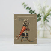 Ostersonnige Blume Feiertagspostkarte (Stehend Vorderseite)