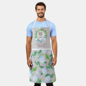 Ostersonnige Blumenkranz Personalisierte Familie Schürze (Getragen)