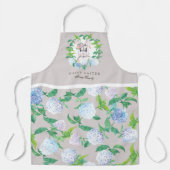 Ostersonnige Blumenkranz Personalisierte Familie Schürze (Vorderseite)