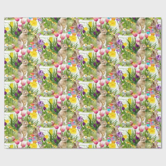 Ostersonnige Collage / Geschenkpapier (Flach)