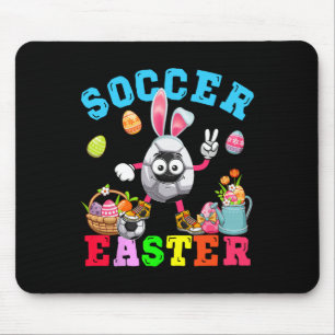 Ostersonnige Eier spielen Fußball Kostümbildner Mousepad