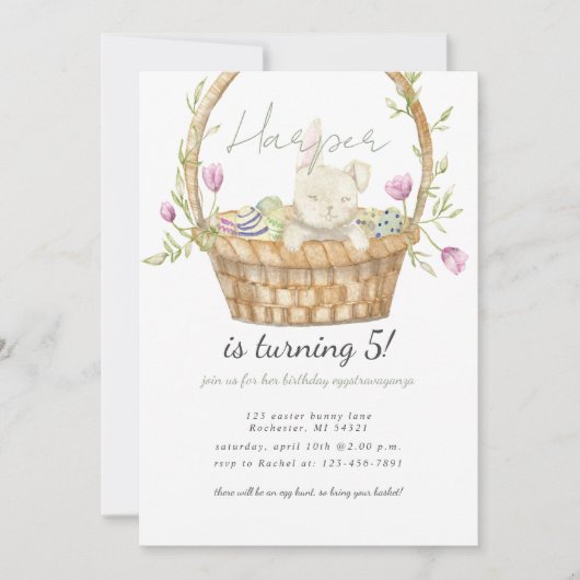 Ostersonnige Einladung (Vorderseite)