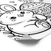 Ostersonnige Farbseiten für Kinder Poster (Ecke)