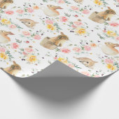 Ostersonnige Frühlingsflora Geschenkpapier (Ecke)