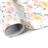 Ostersonnige Frühlingsflora Geschenkpapier (Rolleneckpunkt)