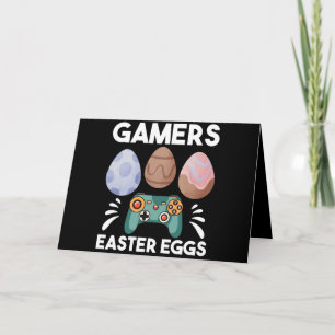 Ostersonnige Gamer Gaming Boy Liebe Ostereier Karte