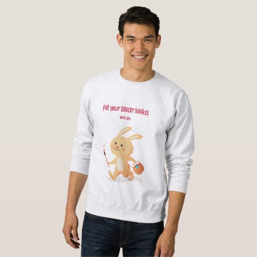 Ostersonnige Geschichten Design 2 - MännerSweatshi Sweatshirt (Vorne ganz)