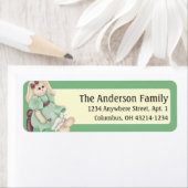 Ostersonnige Girl d8 Osteradressen Labels (Insitu)