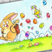 Ostersonnige Grußkarte Dankeskarte