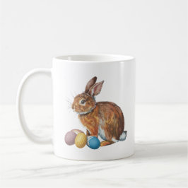Ostersonnige Hase mit Ostereiern Kaffeetasse