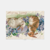 Ostersonnige kalte Eier vergessen-Me-not Fleecedecke (Vorderseite (Horizontal))