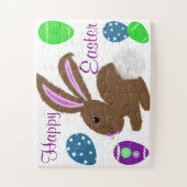 Ostersonnige Kaninchen dekorierte Eier Puzzle (Vertikal)