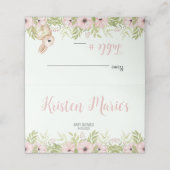 Ostersonnige Kinderdusche geflochtene Platzkarte (Außenseite Aufgefaltet)