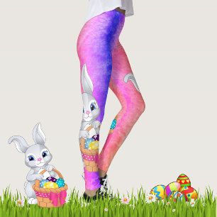 Ostersonnige Lasst uns Eier färben farbenfrohe Le Leggings