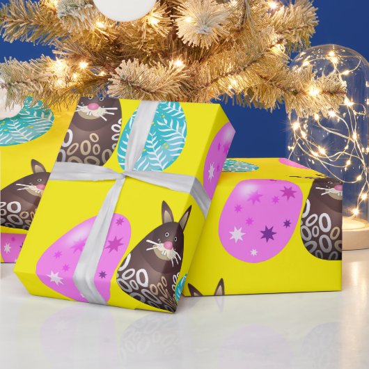 Ostersonnige Muster Geschenkpapier (Feiertage)