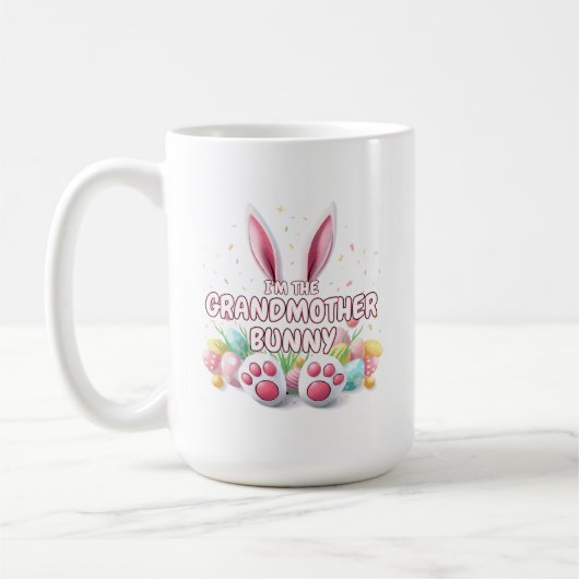 Ostersonnige Ohren & Feet Großmutter Kaffeetasse (Links)