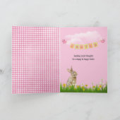 Ostersonnige Ohren im Gras Karte (Innenseite)