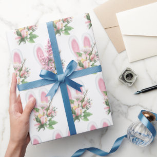 Ostersonnige Ohren in Blume Geschenkpapier