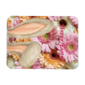Ostersonnige Ohren mit Gerbera Daisy Florals Magnet (Horizontal)