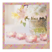 Ostersonnige Rose Eier Foto Cube Würfel (Vorderseite)