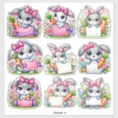 Ostersonnige Schilderhalter Aufkleber (Blatt)