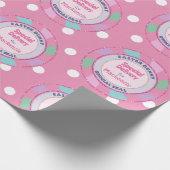 Ostersonnige Sonderlieferung Rosa Glitzer Geschenkpapier (Ecke)