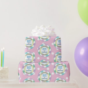 Ostersonnige Sonderlieferung Rosa Polka Punkte Geschenkpapier