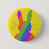Ostersonnigen Regenbogen Button (Vorderseite)