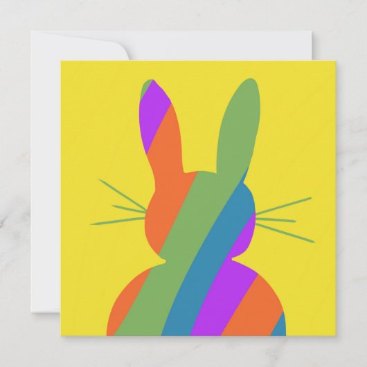 Ostersonnigen Regenbogen Einladung (Vorderseite)