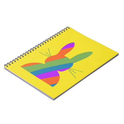 Ostersonnigen Regenbogen Notizblock (Linke Seite)