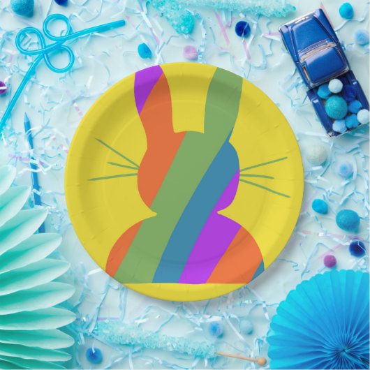 Ostersonnigen Regenbogen Pappteller (Party)