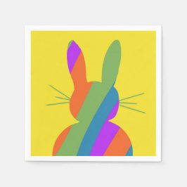 Ostersonnigen Regenbogen Serviette